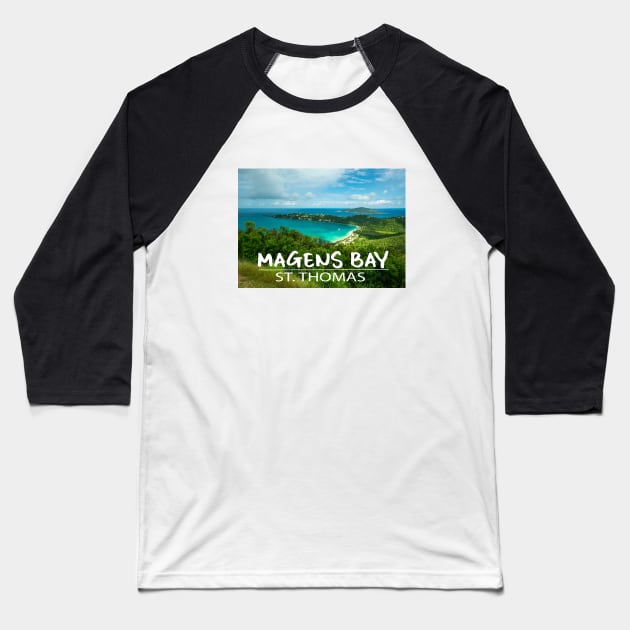 Magens Bay, St. Thomas Baseball T-Shirt by Nicomaja